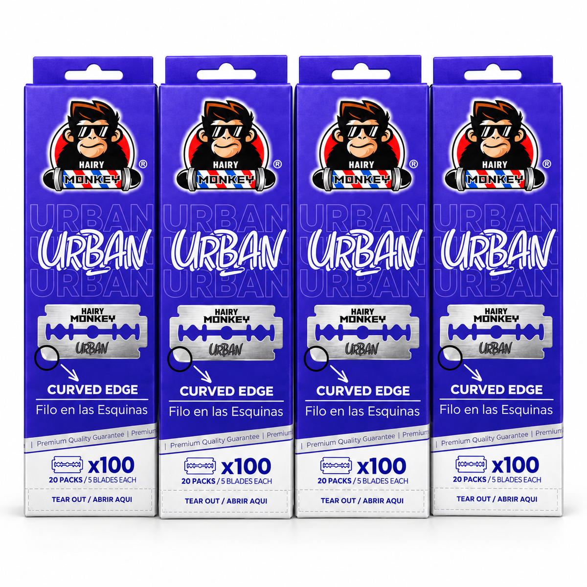 Double Edge Razor Blades (100 Pack) - Hairy Monkey Urban