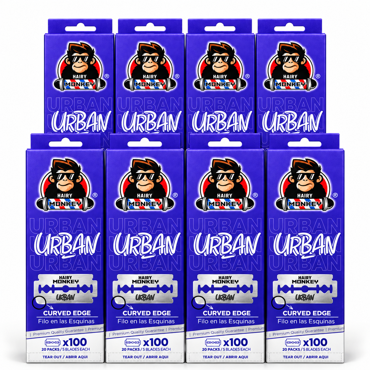 Double Edge Razor Blades (100 Pack) - Hairy Monkey Urban
