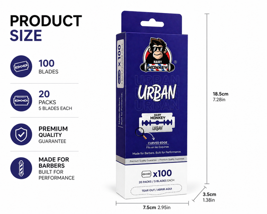 Double Edge Razor Blades (100 Pack) - Hairy Monkey Urban